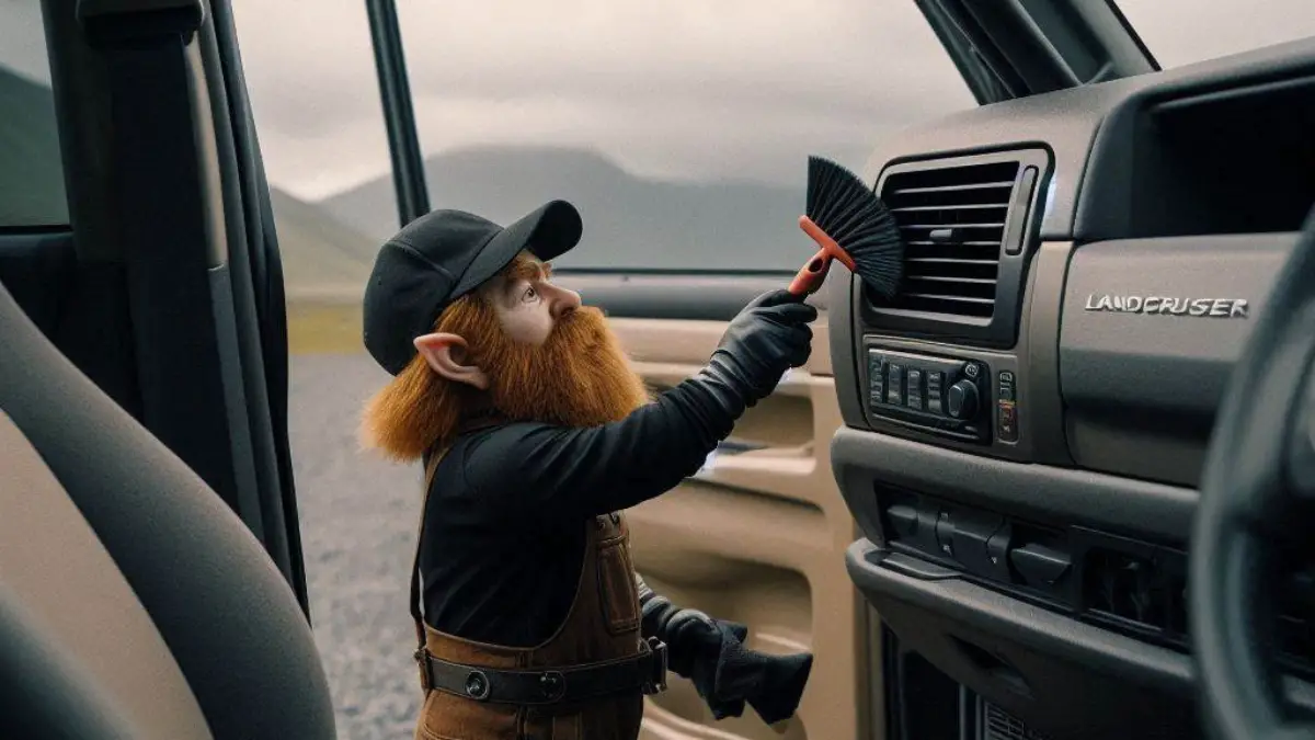 cleaning car vents 