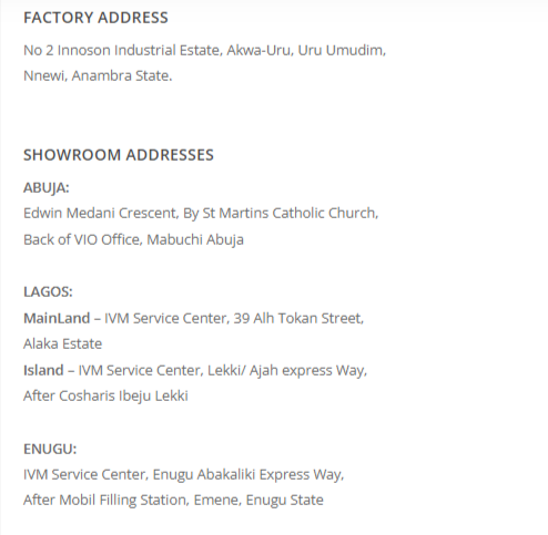 innoson office address