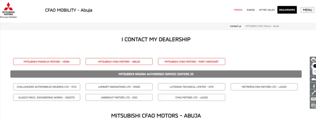 Mitsubishi Motors Nigeria 