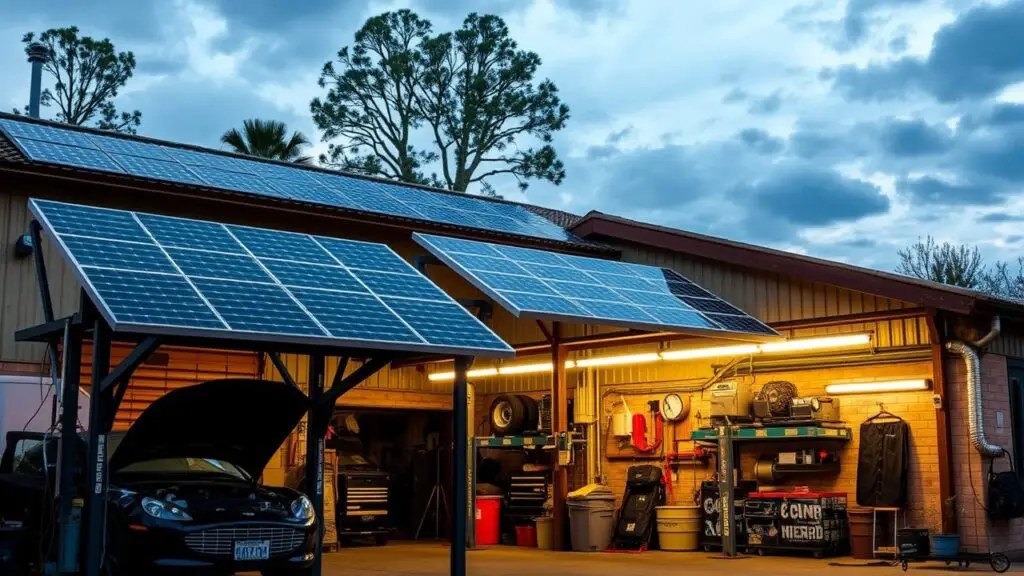 A sustainable workshop with solar panels, rainwater harvesting systems, and energy-efficient lighting. These features reduce the carbon footprint and appeal to environmentally conscious clients.