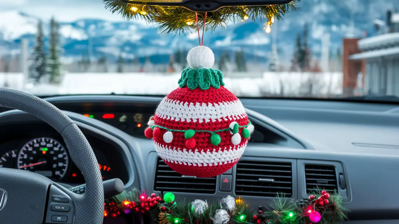 20+ Christmas Car Crochet Ideas to Make Your Car Festive