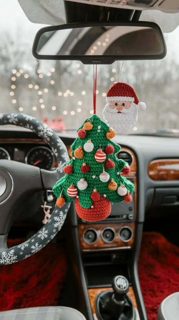 Christmas car crochet