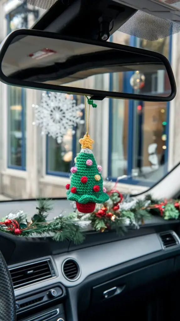 Christmas car crochet