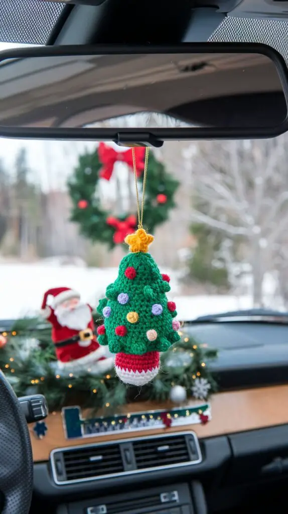 Christmas car crochet