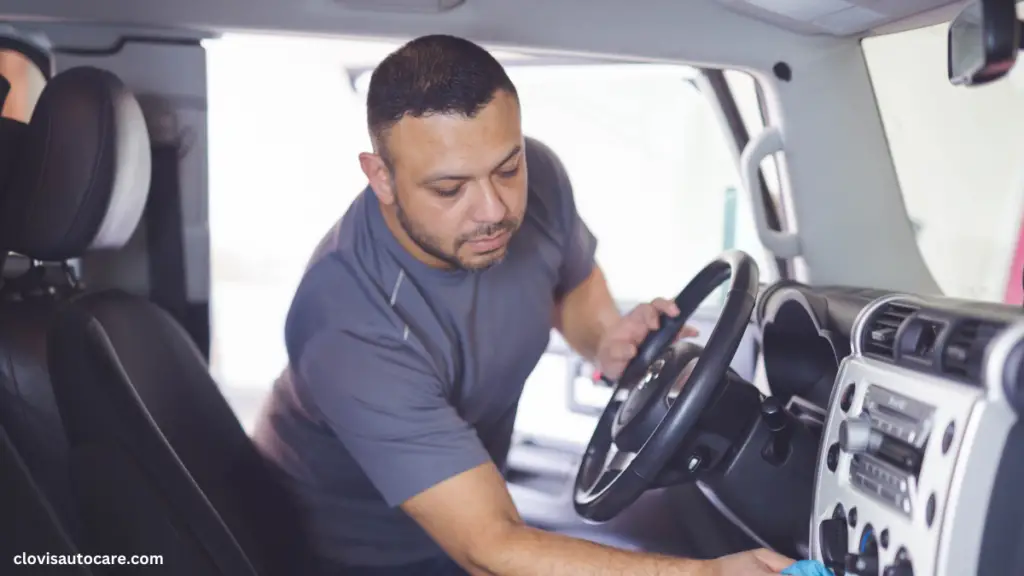 clean the car interior at home by yourself