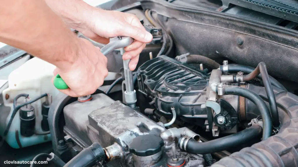 changing car spark plug