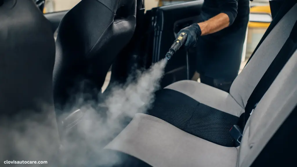 how to steam clean car interior