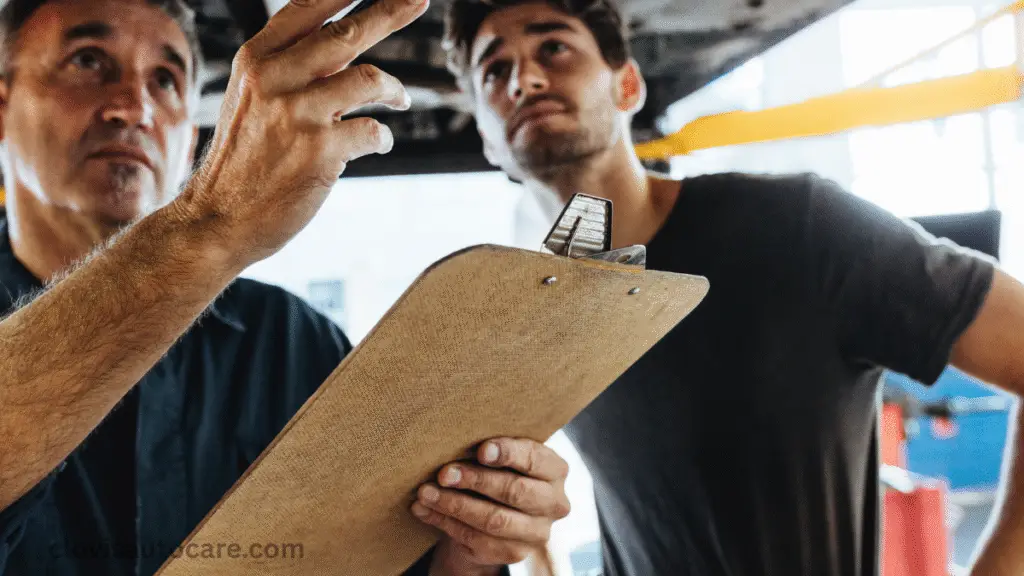 Two people are taking records of car information in the form of a car inspection. Do You Need an Appointment for a Car Inspection in NJ?