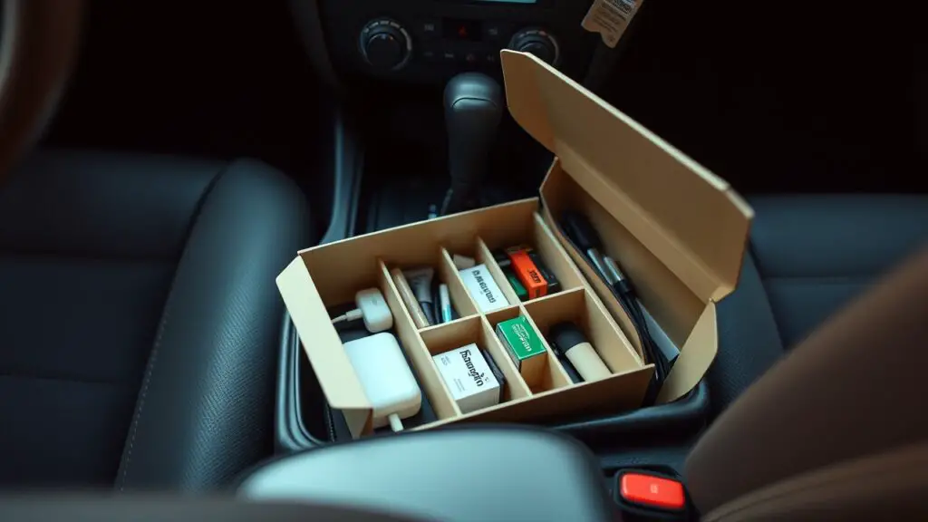 Cereal Box Console Organizer
