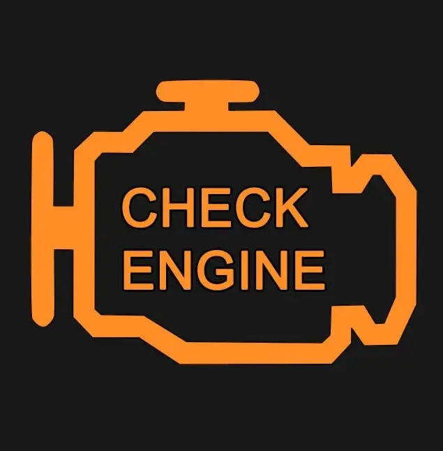 check engine warning light